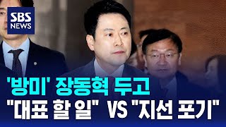 '방미' 장동혁 두고 대표 할 일 있다..지선 포기했나 / SBS
