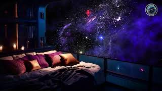 The bedroom in cabin | Planetary System Discovery | Relaxing Sounds of Deep Space Flight | 10 hours