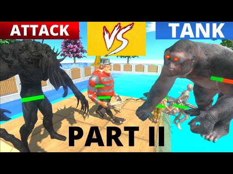 TOURNAMENT -  ATTACK TEAM VS TANK TEAM -  WHO WINS? ANIMAL REVOLT BATTLE SIMULATOR