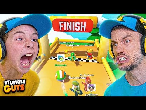 PASSEI NERVOSO NO STUMBLE GUYS COM MARCOS E LAURA - Brancoala Games