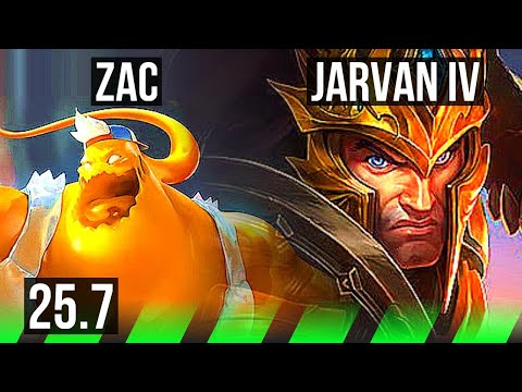 ZAC vs JARVAN IV (JGL) | 6/1/14 | EUW Diamond | 25.7