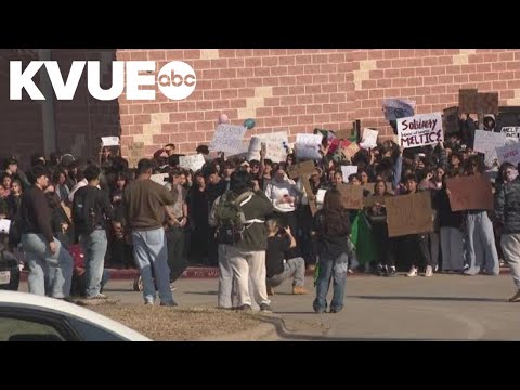 Central Texas students walk out of class in protest of ICE operations