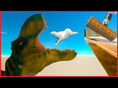 EVADE THE TRAPS AND DON'T FALL - Animal Revolt Battle Simulator