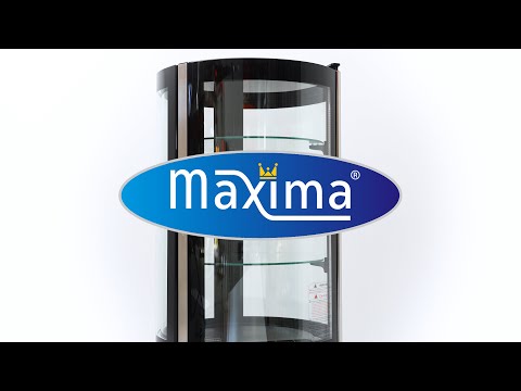 Maxima Gastro Glastürkühlschränke - 100 l - 48 cm - Runde