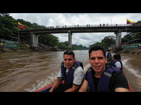 Así es el CRUCE ILEGAL entre la frontera de Ecuador - Colombia 🇪🇨🇨🇴 l Geleocos