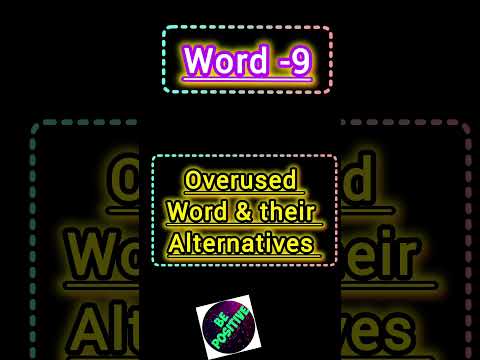 overused words and their alternatives#vocabularydevelopment #vocabulary other way to say#english