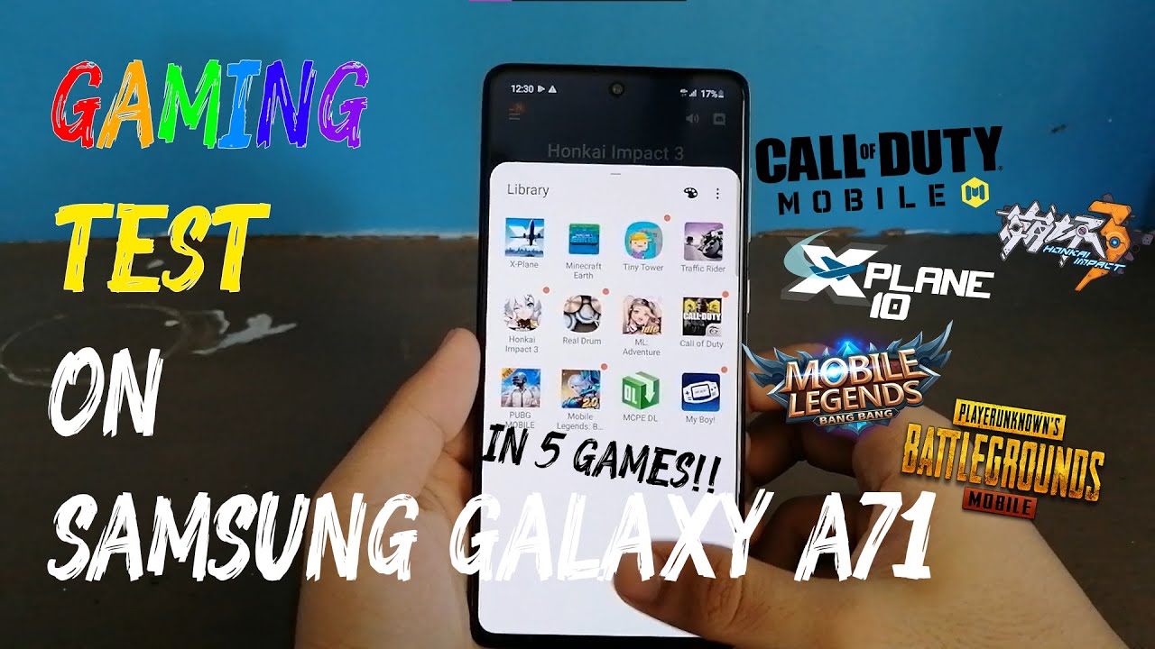 Gaming test of the Samsung Galaxy A71 in 5 Games! with Snapdragon 730G!!