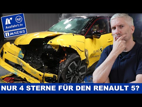 Crash test: Renault 5 E-TECH Electric only 4 stars in Euro NCAP? What was the reason?