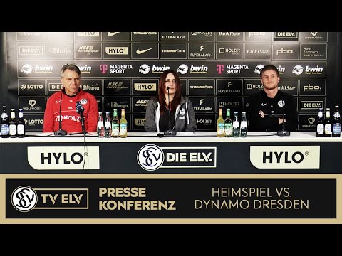 TV Elv // Pressekonferenz - SV Elversberg vs. Dynamo Dresden / 26.02.23