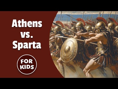 Athens vs. Sparta | Peloponnesian War | History for Kids