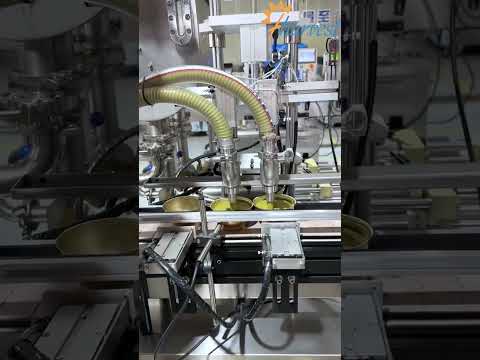 Thumbnail for Automatic double head sauce piston filling machine, auto dual head filler equipment supplier
