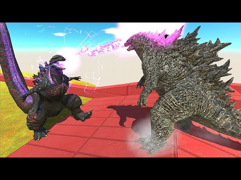 SHIN GODZILLA VS GODZILLA 2021 DEATH RUN - Animal Revolt Battle Simulator