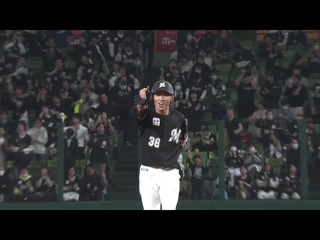 【7回表】ダメ押しの一打!! マリーンズ・高部瑛斗 一塁線を破るタイムリーで点差を広げる!! 2025年4月8日 埼玉西武ライオンズ 対 千葉ロッテマリーンズ