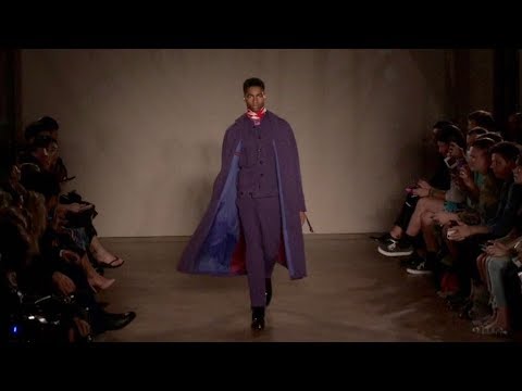 Models on the runway for the Paul Smith Menswear Fashion Show in Paris