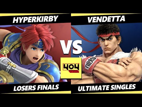 4o4 Weekly 77 LOSERS FINALS - Hyperkirby (Roy) Vs. Vendetta (Ryu) Smash Ultimate - SSBU