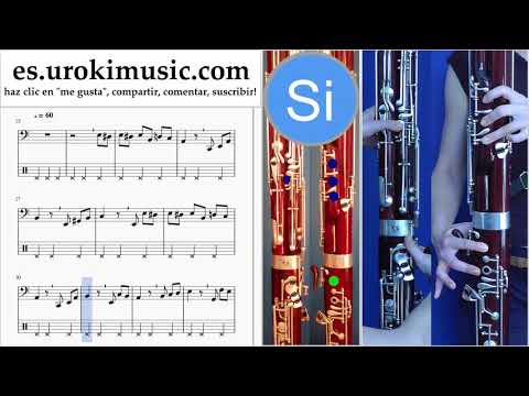Tutorial de Fagot Beethoven - Für Elise Clases Notas Parte#2 um-b927