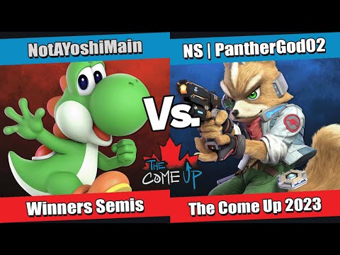 The Come Up 2023 Winners Semis - NotAYoshiMain (Yoshi) vs NS | PantherGod02 (Fox) - Ultimate Singles