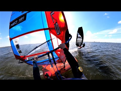 Flying silently above the water on the foil | FOIL WINDSURFING