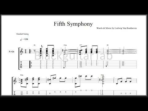 Classical Guitar Songs: Fifth Symphony (Ludwig Van Beethoven)