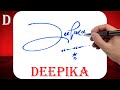 Deepika Name Signature Style | D Signature Style | Signature Style of My Name Deepika