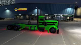 American Truck Simulator Part 3 Peterbilt 389 day cab (Rolling Green) Cat 3480. #bigrig#trucking