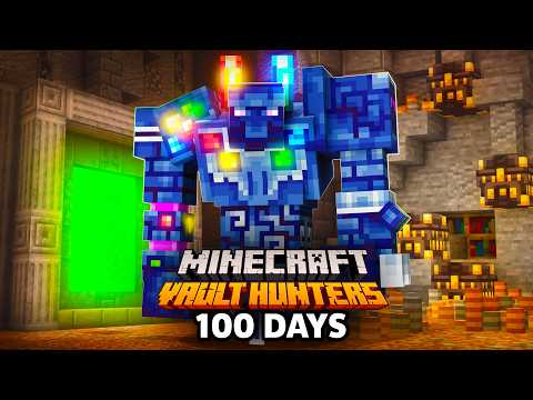 I Survived 100 Days as a VAULT HUNTER in Minecraft!