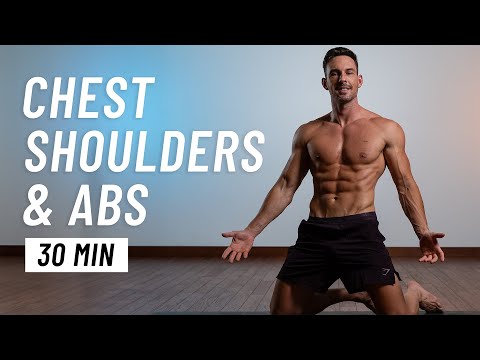 Learn 30 Min Chest Shoulder Abs Workout At Home No Equipment Mind Luster
