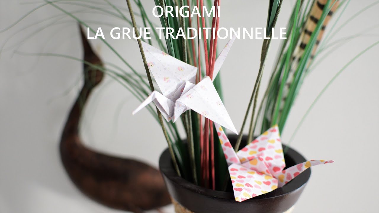 Réalisez facilement votre grue en origami