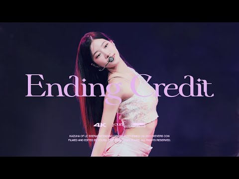 [4K] 230610 LE SSERAFIM KAZUHA Ending Credit Weverse Con Festival  fancam 르세라핌 카즈하 위버스콘 엔딩크레딧 직캠