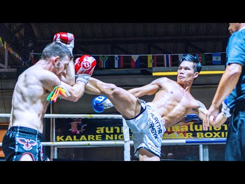 HE KNOCK HIM OUT Muay Thai Fight Canada VS Thailand
