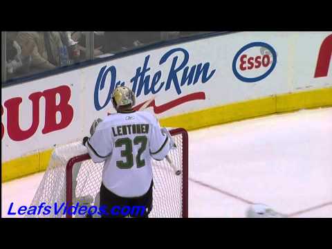 Stars @ Maple Leafs - Nikolai Kulemin Scores - 101122