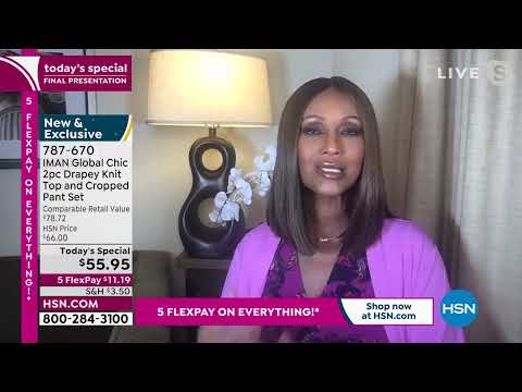 HSN | IMAN Global Chic Fashions 04.03.2022 - 10 PM