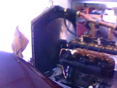 Rolls-Royce Silver Ghost engine on initial startup after complete Rebuild   www.vintagegaragevt.com