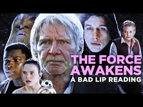 "THE FORCE AWAKENS: A Bad Lip Reading" (Featuring Mark Hamill as Han Solo) Video