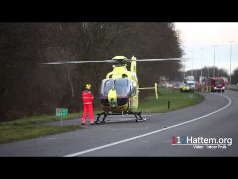 Dode en zwaar gewonde bij ernstig ongeval op de A50 bij Epe - ©112Hattem.org