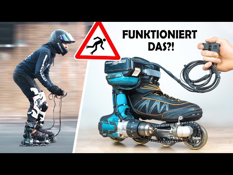 Wir bauen MOTORISIERTE INLINER mit Akkuschraubern!