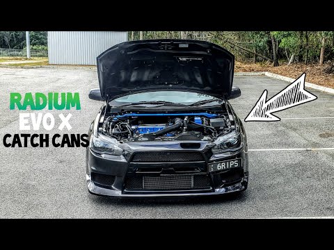 Evo X Radium Dual Catch Can Install