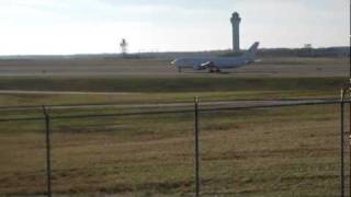 preview picture of video 'ABX Air Boeing 767-200F takeoff at CVG International Airport'