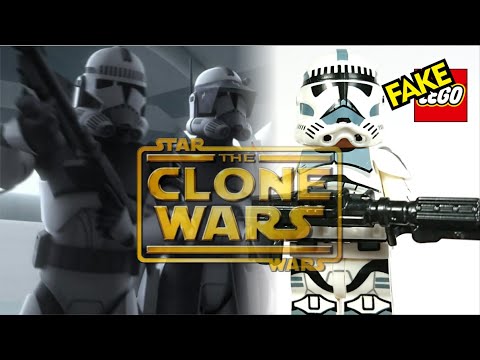 Fake Lego Clone Kamino Security Guard Trooper Clone Wars Minifigure by KORUIT XP330