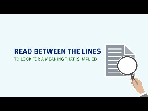 Read between the lines meaning | Learn the best English idioms