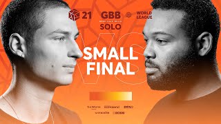 nd place in Rivers hands .（00:09:30 - 00:11:08） - FootboxG 🇧🇪 vs King Inertia 🇺🇸 | GRAND BEATBOX BATTLE 2021: WORLD LEAGUE | Small Final