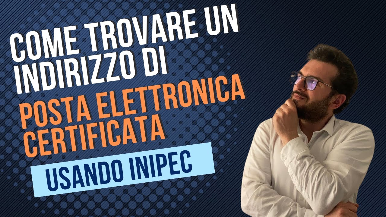 INIPEC: How to find a certified email address (PEC)