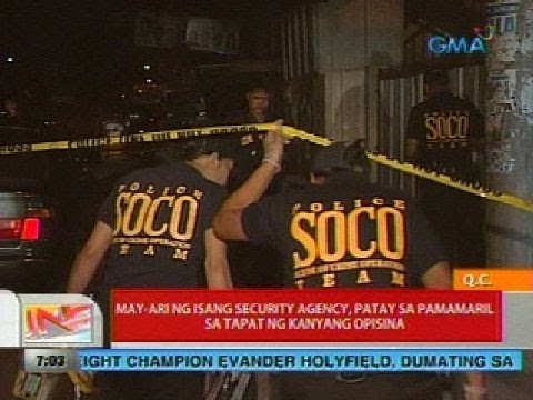 UB: May-ari ng isang security agency, patay sa pamamaril sa tapat ng kanyang opisina (Quezon City)