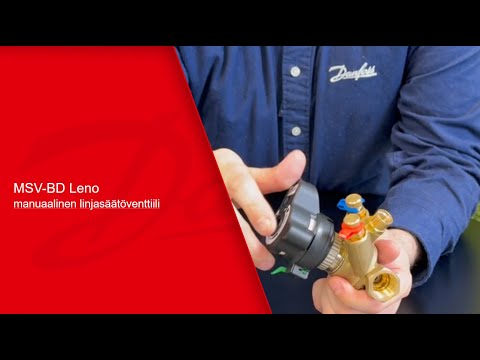 MSV-BD Leno – manuaalinen linjasäätöventtiili}