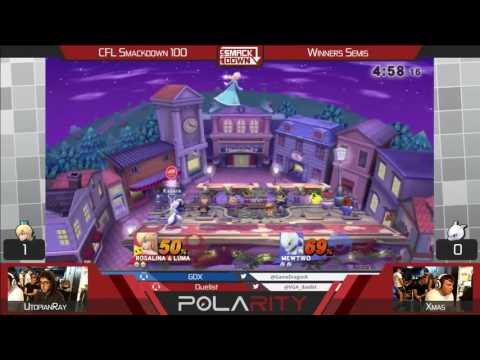 CFL Smackdown 100 WiiU - UtopianRay (Rosalina) vs Xmas (Shulk, Mewtwo) - Winners Semis