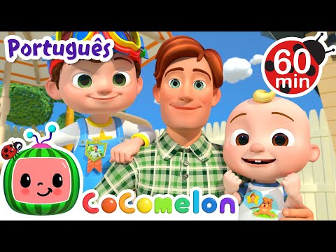 Capa de Dia dos Pais! | 1 HORA DE COCOMELON! | Cocomelon em Português | Músicas Infantis e Desenhos Animados