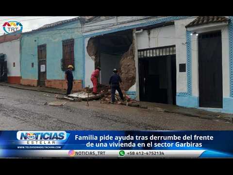 Parte de una vivienda colapsó y familias piden ayuda urgente, en San Cristóbal.