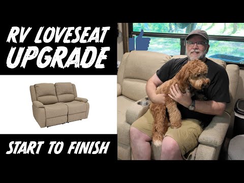How to Replace a Sleeper Sofa Bed with a Dual Reclining Loveseat (RecPro Charles RV Mod Upgrade)