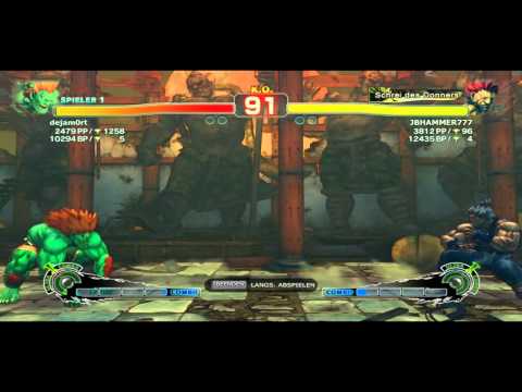 JBHAMMER777 (AKUMA) VS Dejamort (Blanka) Ranked Matches SSf4 AE