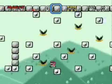 Super Mario World Hack: 1-1 NOTE MUNCHERS